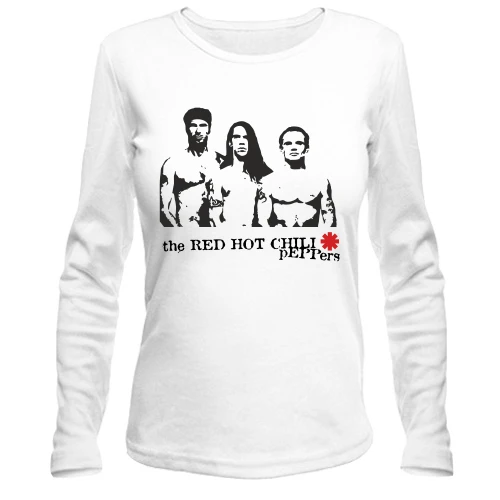 Женский лонгслив Red Hot Chili Peppers (силуэты)