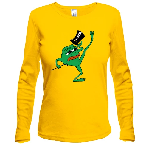 Женский лонгслив pepe the frog