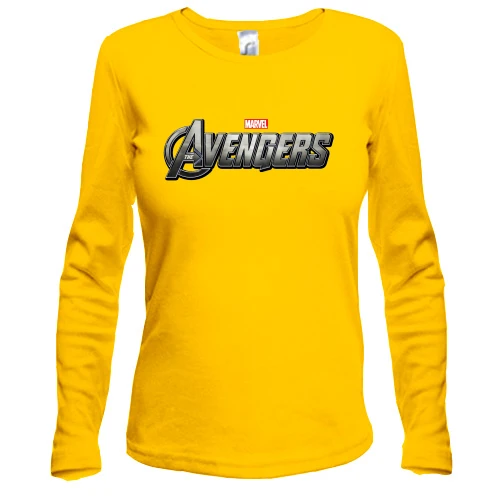 Женский лонгслив, Желтый, Мстители (marvel)