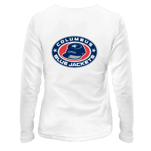 Женский лонгслив Columbus Blue Jackets с кепи