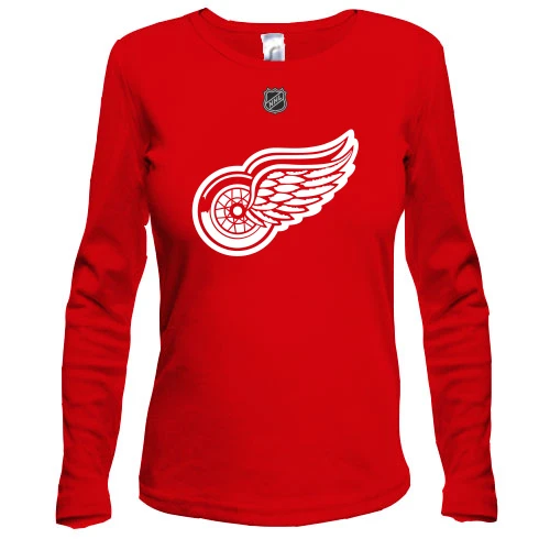 Жіночий лонгслів, Червоний, Detroit Red Wings