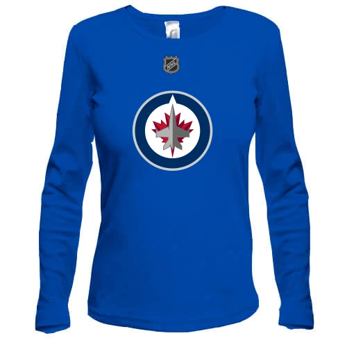 Жіночий лонгслів, Синій, Winnipeg Jets