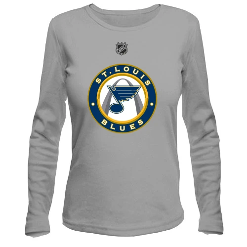Жіночий лонгслів, Білий, Saint Louis Blues 2