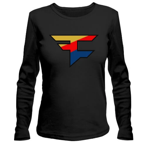 Женский лонгслив, Черный, FaZe Clan