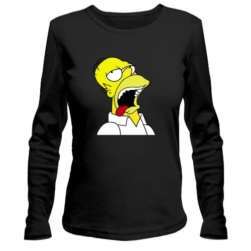 Женский лонгслив Gomer Simpson (2)