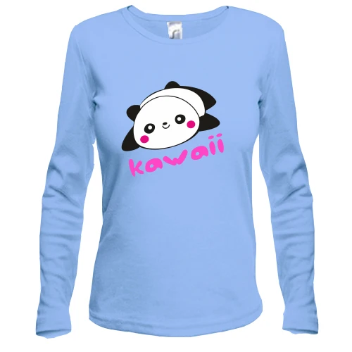 Женский лонгслив Kawaii Panda (Кавай Панда)