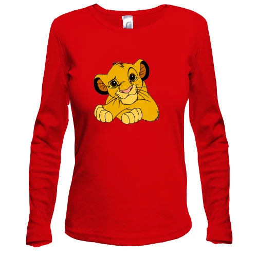 Женский лонгслив Lion king