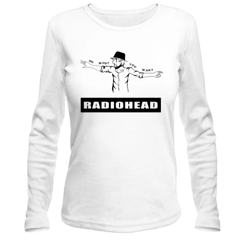 Женский лонгслив, Белый, Radiohead (2)