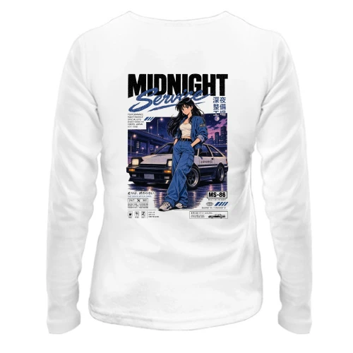 Женский лонгслив Midnight service