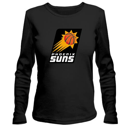 Жіночий лонгслів з м'ячем у польоті та написом Phoenix Suns