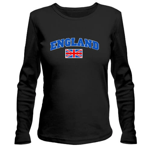 Жіночий лонгслів, Чорний, England (2)