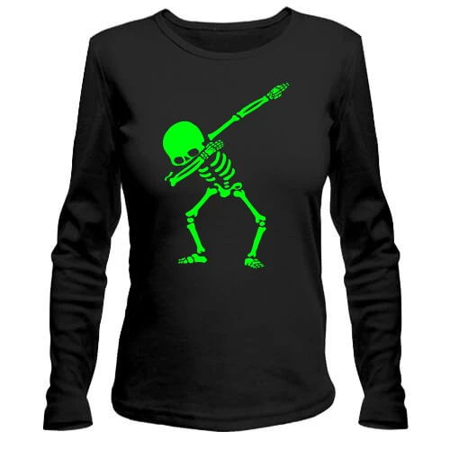 Женский лонгслив Скелет Dab
