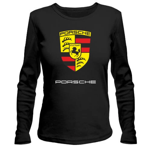 Жіночий лонгслів, Чорний, Porsche