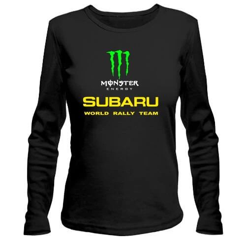 Жіночий лонгслів, Чорний, Subaru monster energy