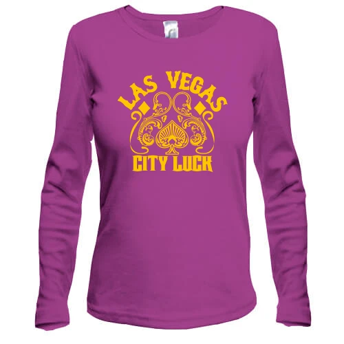 Женский лонгслив Las Vegas City Luck