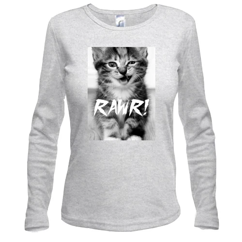 Жіночий лонгслів Rawr кіт