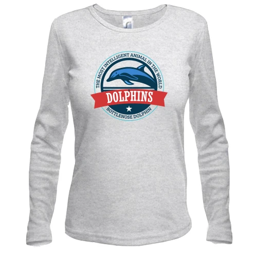Женский лонгслив Dolphins
