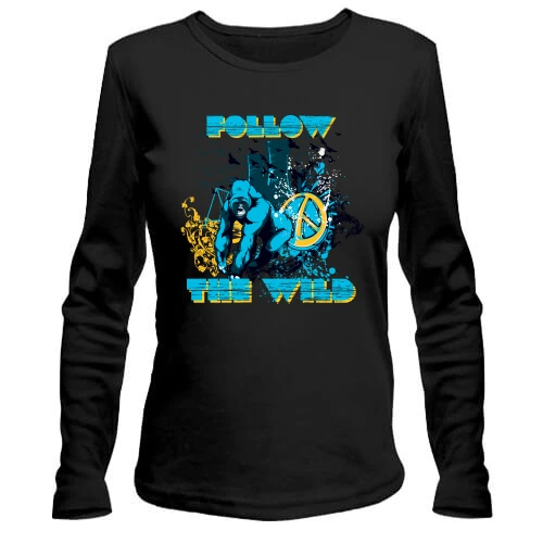 Жіночий лонгслів follow the wild