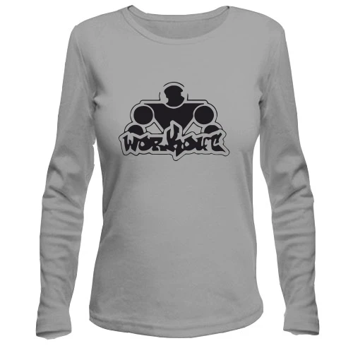 Женский лонгслив, фиолетовый, WorkOut Street Kings