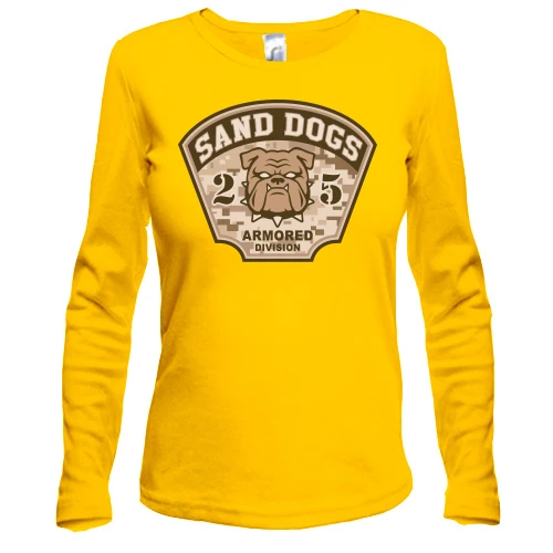 Женский лонгслив Sand dogs armored division