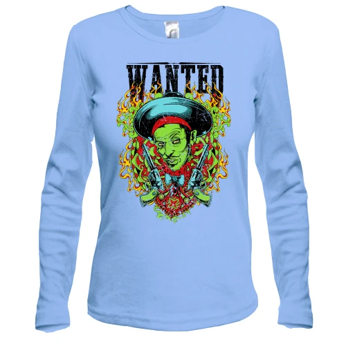 Жіночий лонгслів з розбійником Wanted