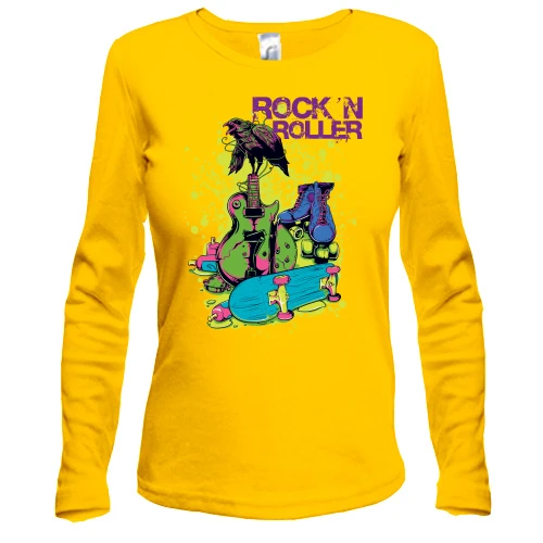 Жіночий лонгслів Rock and Roller