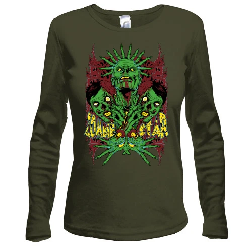 Жіночий лонгслів Zombie Star