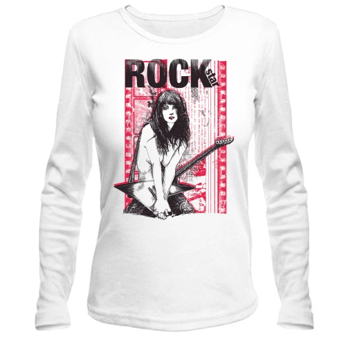 Жіночий лонгслів rock star girl