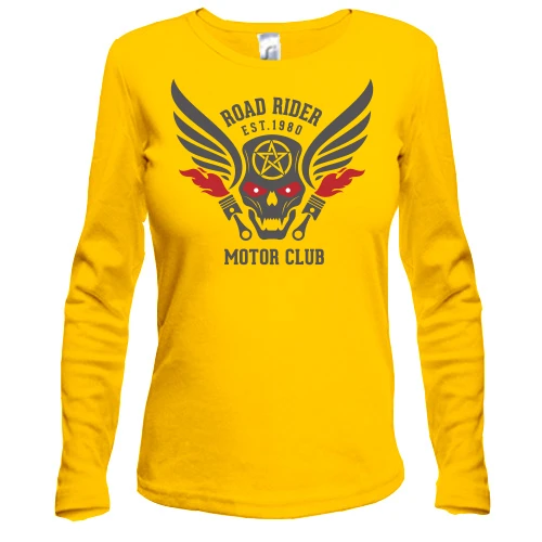Женский лонгслив road rider motor club