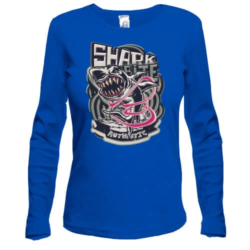 Женский лонгслив Shark bite