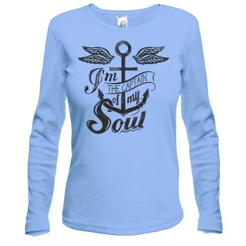 Женский лонгслив i'm the captain of my soul
