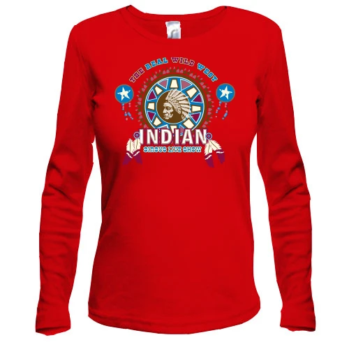 Женский лонгслив indian wild west