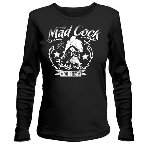 Женский лонгслив mad cock