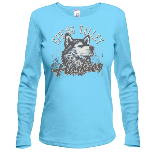 Женский лонгслив spring valley huskies