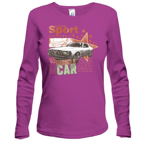 Женский лонгслив sport muscle car