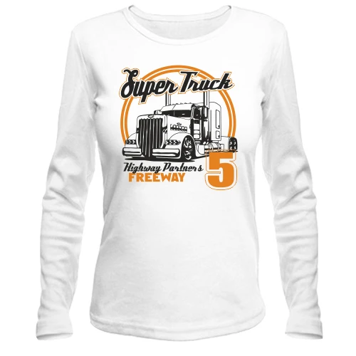 Женский лонгслив super truck
