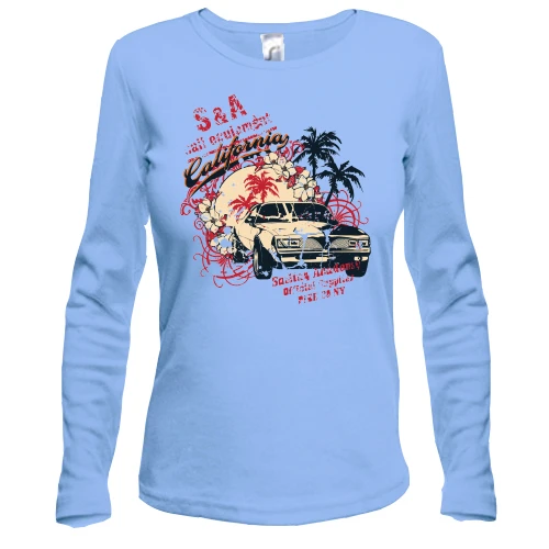 Женский лонгслив california car
