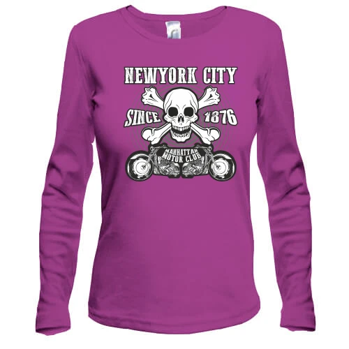 Женский лонгслив new york city motor club