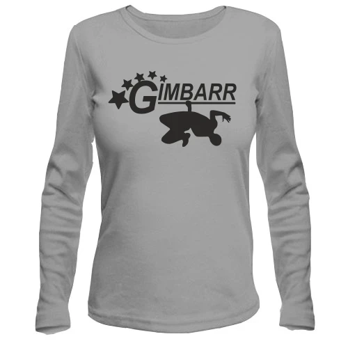 Женский лонгслив, белый, Gimbarr