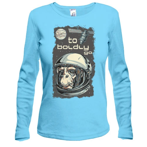 Женский лонгслив to boldly go