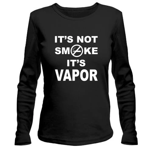 Женский лонгслив It`s not smoke, it`s vapor