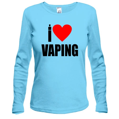 Женский лонгслив I love Vaping