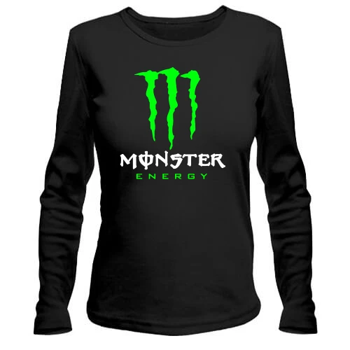 Жіночий лонгслів, Чорний, Monster energy (2)