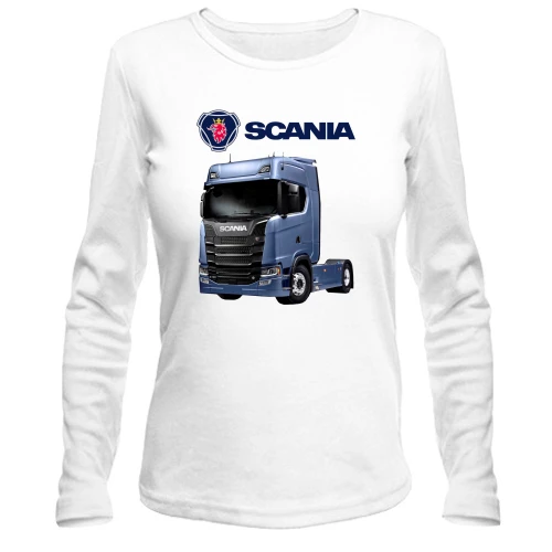 Жіночий лонгслів, Білий, Scania S