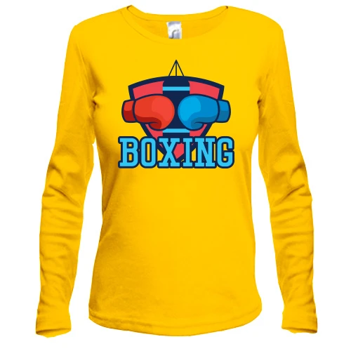 Жіночий лонгслів boxing с перчатками
