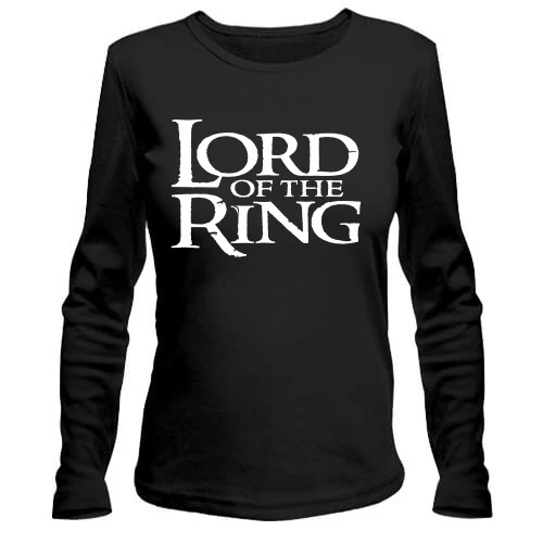 Женский лонгслив, черный, Lord of the Rings