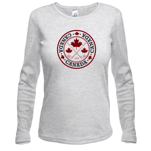 Жіночий лонгслів canada hockey 2