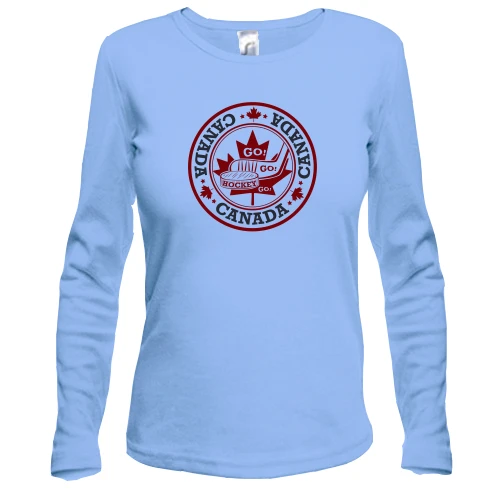 Жіночий лонгслів canada hockey go go go