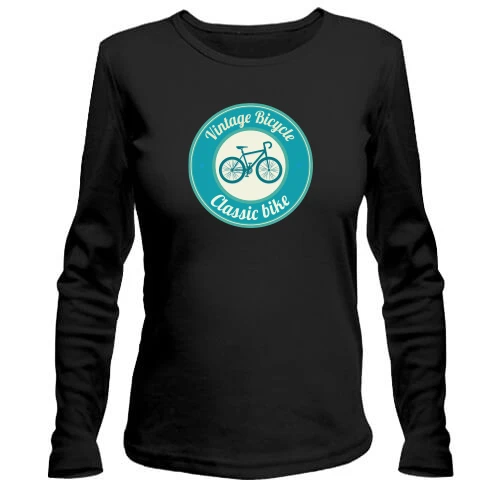 Женский лонгслив vintage bicycle