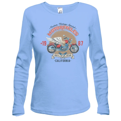Женский лонгслив motorcycles vintage